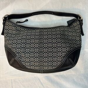 Coach Soho Signature Small C Black and Gray Women's Bag